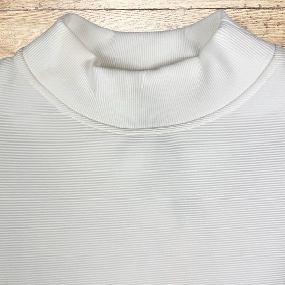 CALIA Women's Elevate Ottoman Wedge Mock Neck Funnel Pullover NWT Size XXL White - Picture 7 of 11